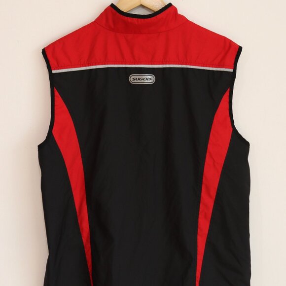 Sugoi Running Cycling Vest Red/Black Reflective Men's Size Medium - Picture 4 of 7
